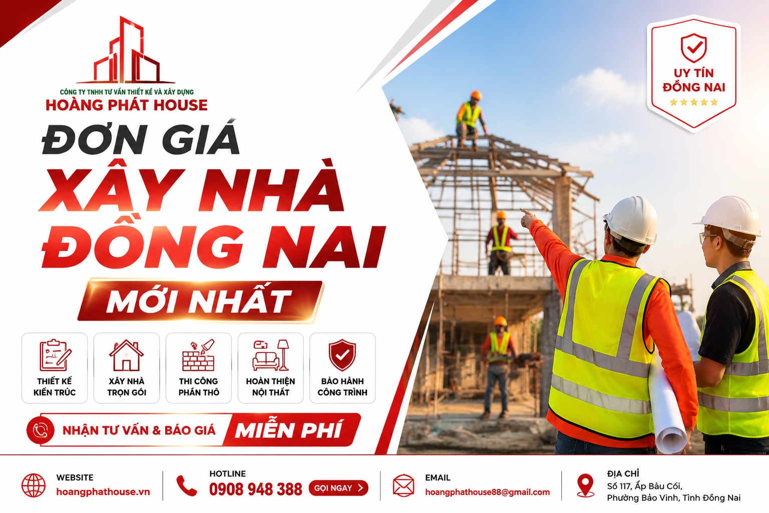 Công trình nhà ở do Hoàng Phát House thiết kế và thi công